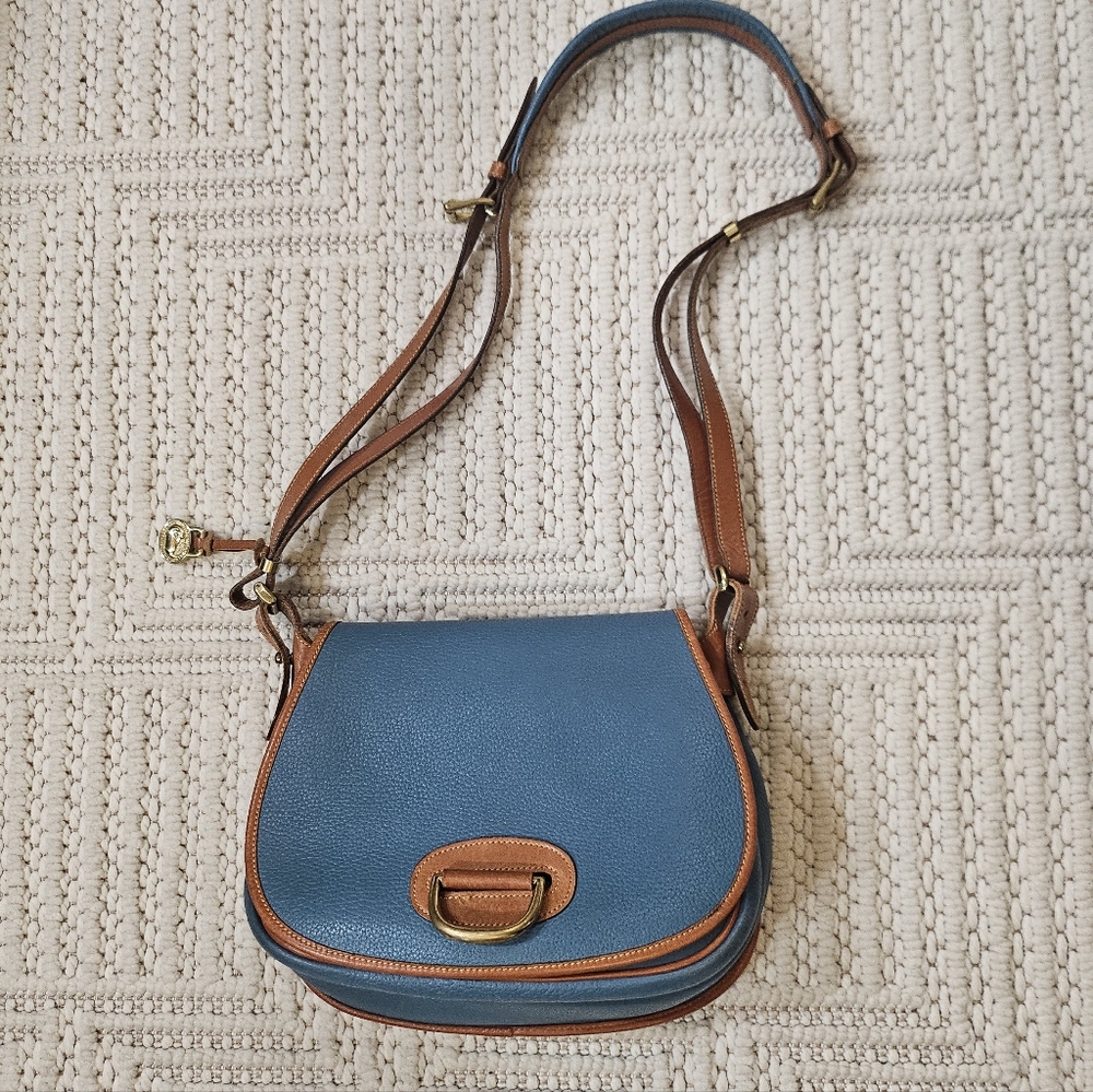 Vintage Dooney & Bourke Large Horshoe Blue - Picture 3 of 15